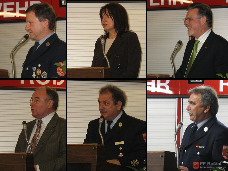 Bild 3 von 10 von links oben: Vorstand Norbert S., Landr&auml;tin Dr. Gabriele Pauli, B&uuml;rgermeister Maximilian Gaul, MdL G&uuml;nter Gabsteiger, Kreisbrandrat Dieter M. und Kommandant Reiner W..